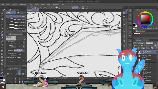 Stream Vod May 27th | Drawing Sushang from Honkai Star rail | Line art day 2 | First time using CSP смотреть онлайн