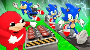 ОПАСНЫЙ НАКЛЗ ПРОТИВ СОНИКОВ! КТО ПОБЕДИТ? СТРАШНАЯ ДОРОГА СМЕРТИ В Garry`s Mod