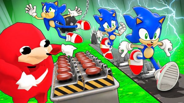 ОПАСНЫЙ НАКЛЗ ПРОТИВ СОНИКОВ! КТО ПОБЕДИТ? СТРАШНАЯ ДОРОГА СМЕРТИ В Garry`s Mod