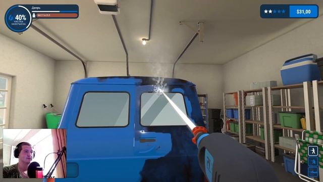 Дядя Вова Автомойщик, отмыли свою первую машину! PowerWash Simulator смотреть онлайн