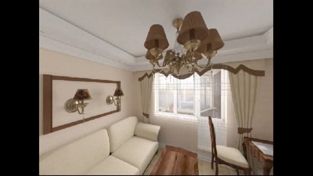 Гостиная в стиле Неоклассика (стилизация Пейзажная) смотреть онлайн