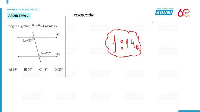 San Marcos Anual 2021 | Semana 03 Geometría