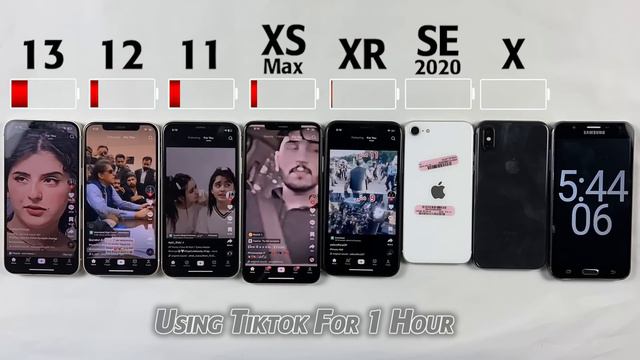 iOS 16.5 Battery Life Drain Test - iPhone 13 vs iPhone 12 vs 11 vs XS Max vs XR vs SE 2020 vs X 🪫 смотреть онлайн