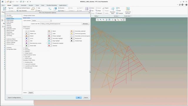 Creo Parametric Tutorial: How to change color or properties of sketch in CREO or Pro-Engineer? смотреть онлайн
