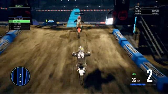 Monster Energy Supercross:The Official Videogame 3 - Josh Greco - Gameplay (ПК) смотреть онлайн
