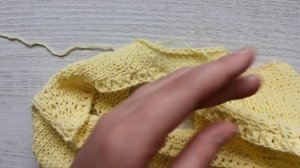 Обработка крючком V-образной горловины. Вязание крючком.