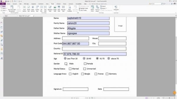 How to Create Fillable PDF form in Foxit PhantomPDF