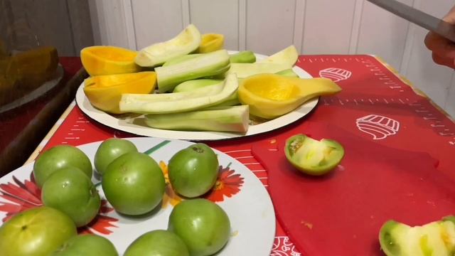 Зеленое Варенье Зеленый Микс из Зеленых Помидор Зеленых Кабачков Зеленой Тыквы Новый Вкус Осени смотреть онлайн