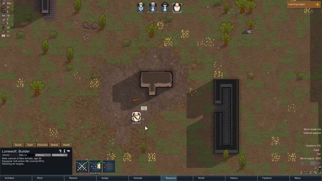 RimWorld - Gameplay Episode 7 - Attacked by animals and people смотреть онлайн
