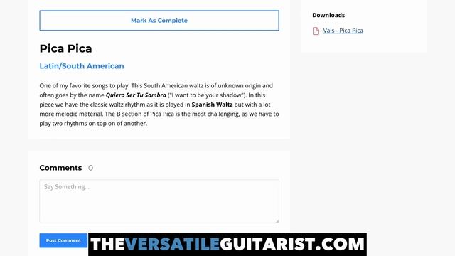 The Most FUN Song To Play On Nylon String | Pica Pica Guitar Tutorial смотреть онлайн