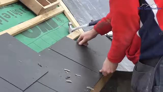 УКЛАДКА СЛАНЦЕВОЙ КРОВЛИ Roof Slating смотреть онлайн
