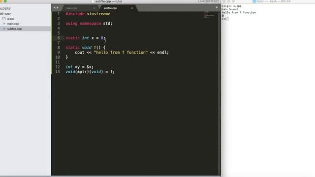 Ключевое слово static в С/C++ смотреть онлайн