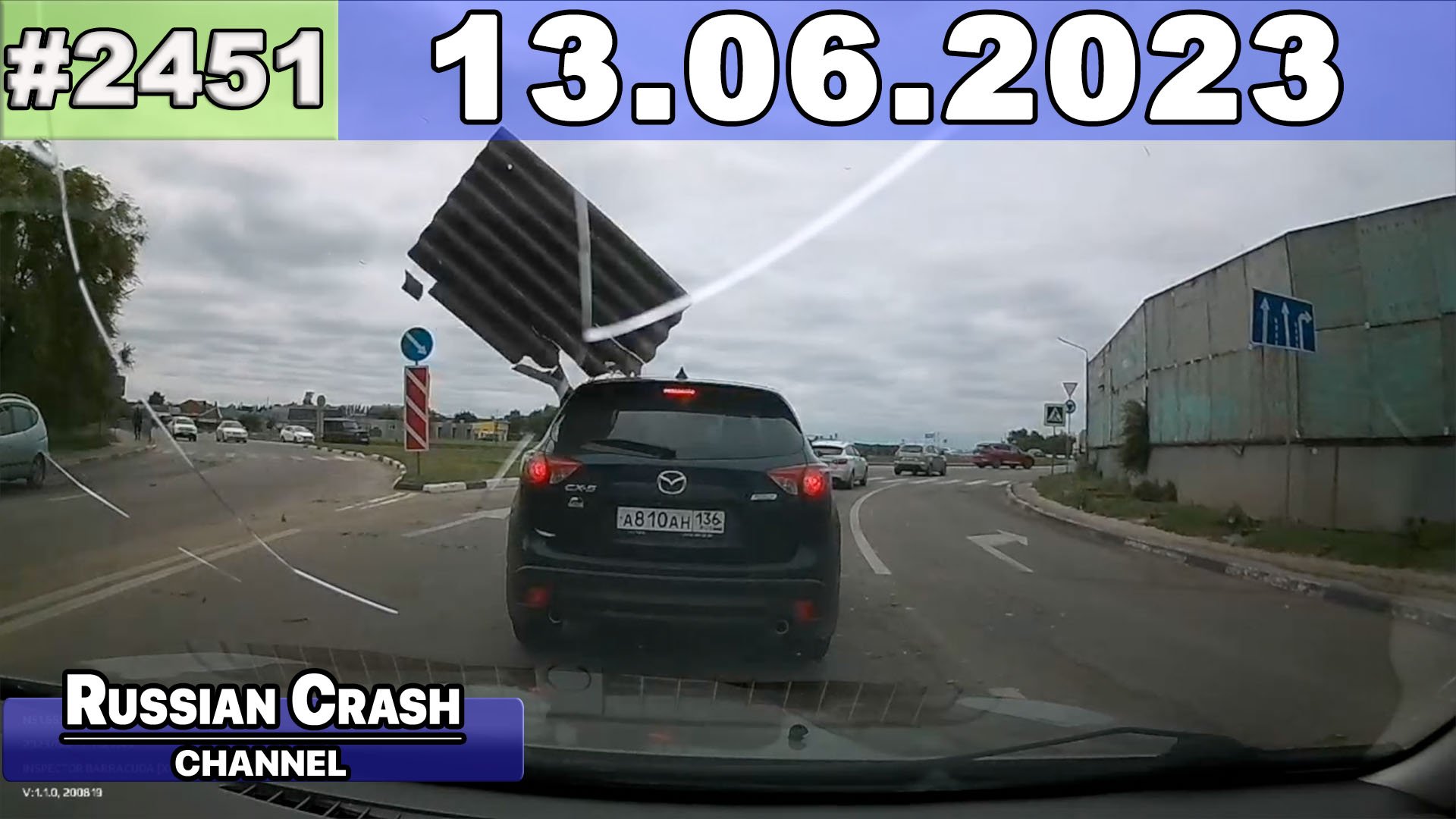 ДТП. Подборка на видеорегистратор за 13.06.2023 Июнь 2023 смотреть онлайн