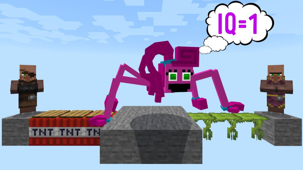 КАКОЙ IQ У МАМЫ ДЛИННЫЕ НОГИ POPPY PLAYTIME 2 В МАЙНКРАФТ  АЙКЬЮ ТЕСТ SCP MOMMY В MINECRAFT IQ TEST