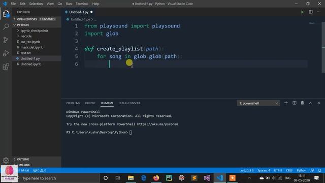 Play MP3 Playlist in Python in just 4 Lines [ With Code ] смотреть онлайн