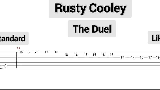 Rusty Cooley - The Duel ( Tab Guitar ) смотреть онлайн