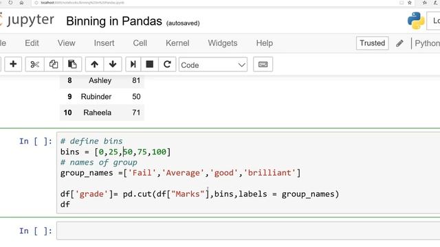 Python Pandas Binning in Urdu/ Hindi смотреть онлайн