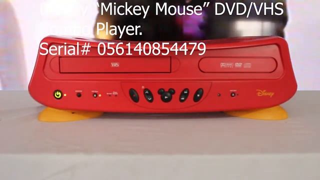 Disney Mickey Mouse DVD VHS Combo player смотреть онлайн