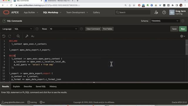 Chrome Extension for APEX SQL and PLSQL Editing смотреть онлайн