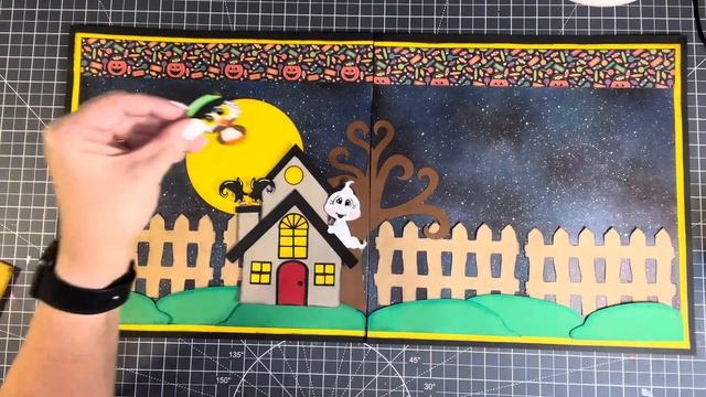 Trick or Treat, Smell my Feet-2 page Halloween scrapbook layout смотреть онлайн