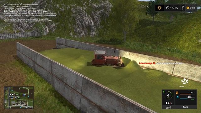 Стрим по Farming Simulator 17 Карта Дары Кавказа 2,0,6 №2 Добиваем кукурузу и забиваем яму . смотреть онлайн