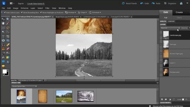 Blending Modes in Photoshop Elements 10 смотреть онлайн