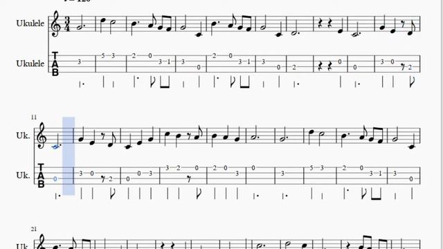 Ukulele Tab: How to play Moon River by Audrey Hepburn смотреть онлайн