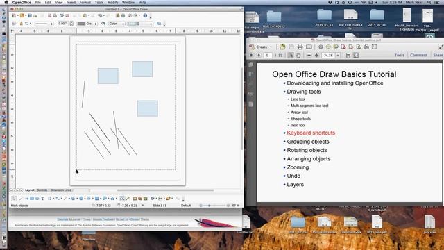 Open Office Draw Basics Tutorial смотреть онлайн