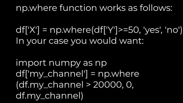 Python :Conditional Replace Pandas(5solution) смотреть онлайн