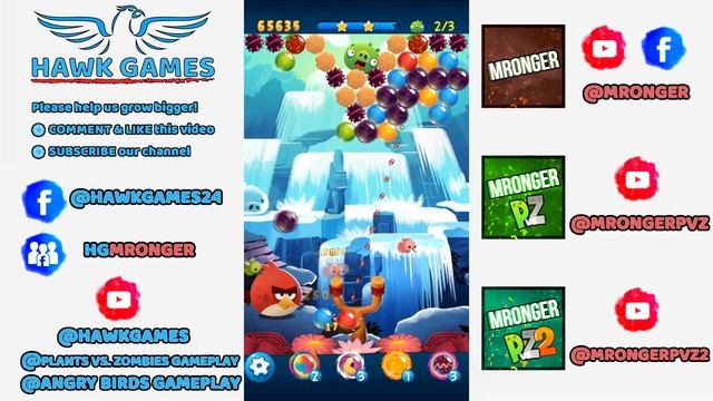 Angry Birds Stella POP Bubble Shooter Level 417 - Walkthrough, No Boosters смотреть онлайн