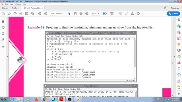 Python Basics Review 8 List Tuple Dictionary смотреть онлайн