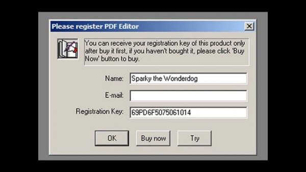 VeryPDF PDF Editor v2.5 and v2.6 Registration Serial key