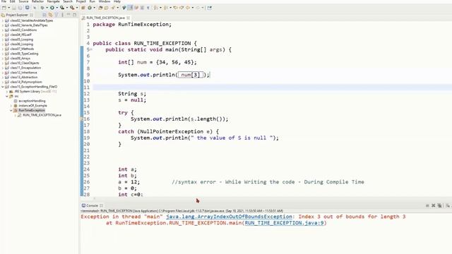 Class 15 Part 2 of 2 Exception Handling смотреть онлайн