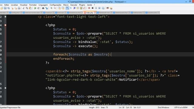SISTEMA DE NOTIFICAÇÕES EM PHP - 04 Finalizando o Sistema смотреть онлайн