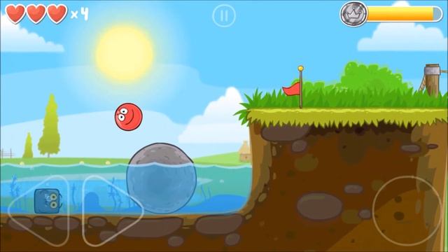 Игра 'Красный шарик 4' - Red Ball 4. Прохождение 5 уровня. смотреть онлайн
