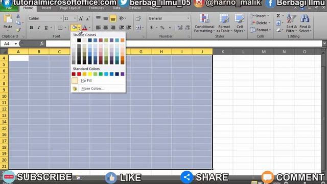 Cara Menghilangkan Sebagian Garis Cell atau Gridlines di Excel смотреть онлайн