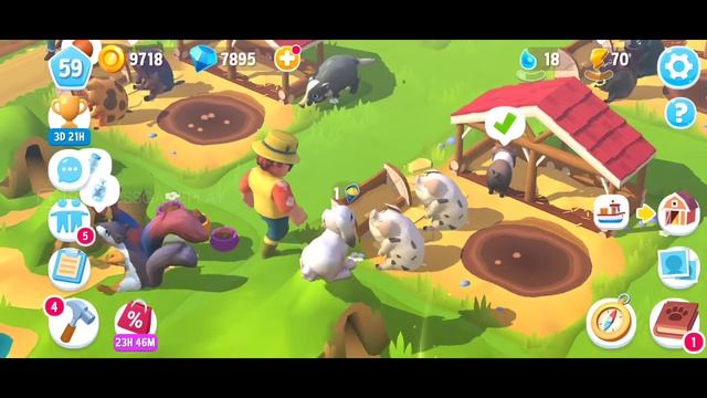 FarmVille 3 Animals 59 LEVEL UP смотреть онлайн