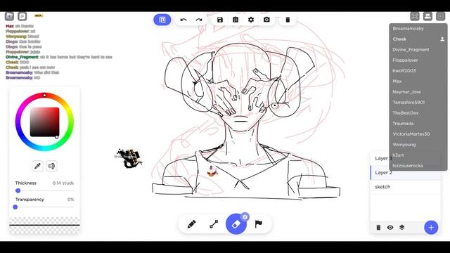 Drawing ROBLOX avatars on FREE DRAW смотреть онлайн