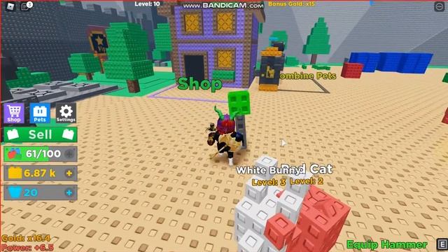 разрушаем кубики в игре [ROBLOX Brick Simulator] смотреть онлайн