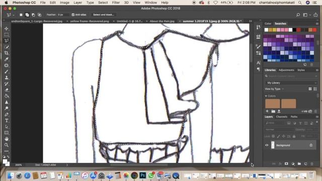 Fashion Photoshop | How to Render Fashion Sketches: With Photoshop | EP.1 смотреть онлайн