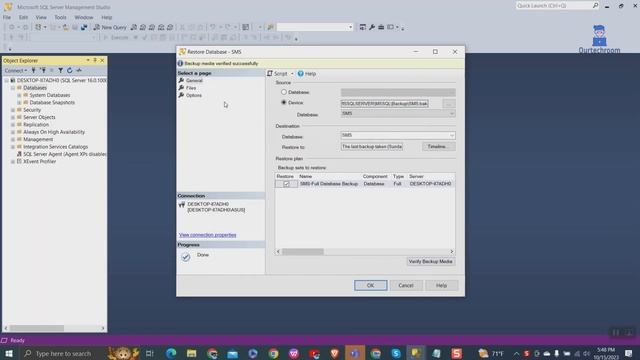 How to restore .bak SQL Server file in SSMS ? смотреть онлайн