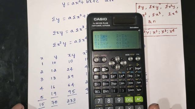 Second Degree Parabola Straight Line y=x^2+bx+c | Example Problem 1 | Curve Fitting смотреть онлайн