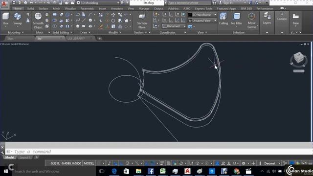 AutoCAD 3D Basic Tutorial | FAN BLADE смотреть онлайн
