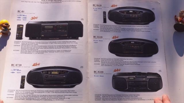 Catalog JVC 1993-1994 Boombox CD Player Midi System Radio Cassette Recorder Headphones Walkman CX-1 смотреть онлайн