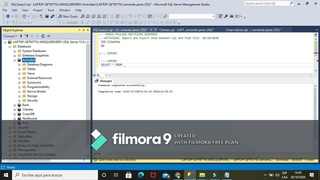 Import and Export data between sql and fla смотреть онлайн