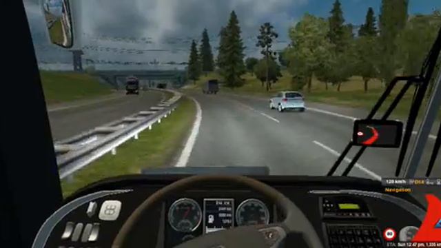 ets 2 motorway dangerous accident | bus mod ets 2 | ets 2 v 1.22.2 heigh speed bus mod смотреть онлайн