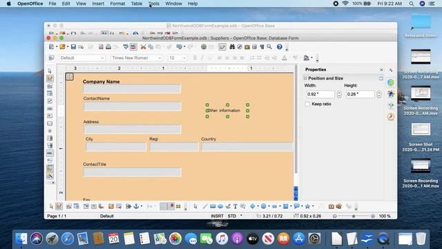 Creating Forms in LibreOffice Base смотреть онлайн
