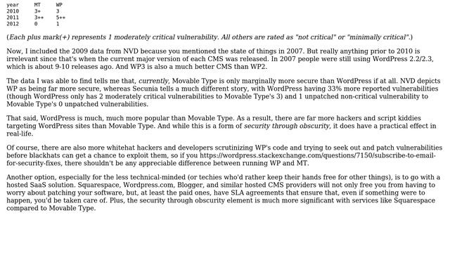 Is Movable Type among the most secure PHP blogs? How secure are the various PHP blog applications? смотреть онлайн