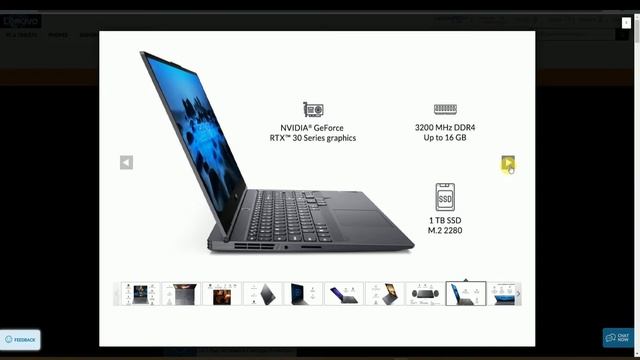 Lenovo Legion Slim 7 5th Gen Gaming Laptop AMD Ryzen 7 5800H 8-Core 16GB RAM 1TB PCIe SSD, RTX 306 смотреть онлайн