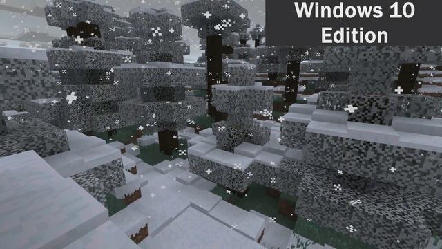 Minecraft Visual Comparison - Java Vs Win 10 [Snow] смотреть онлайн